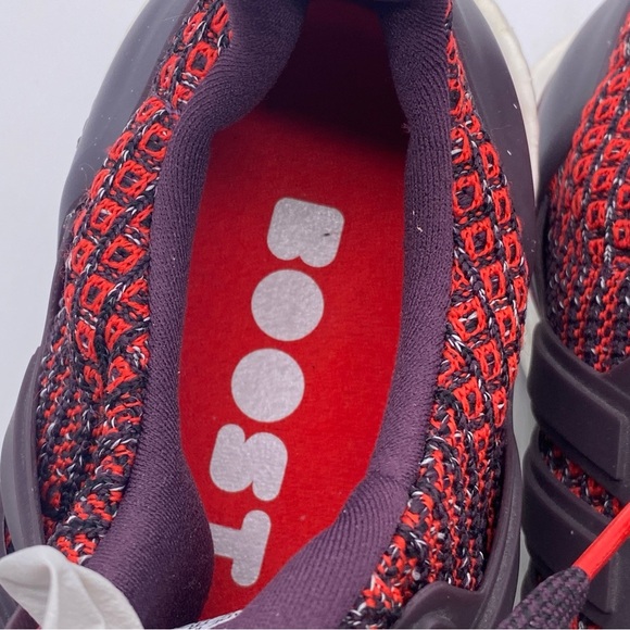 Adidas Women’s Ultraboost Running Red Shoes Size 5 - Picture 9 of 9